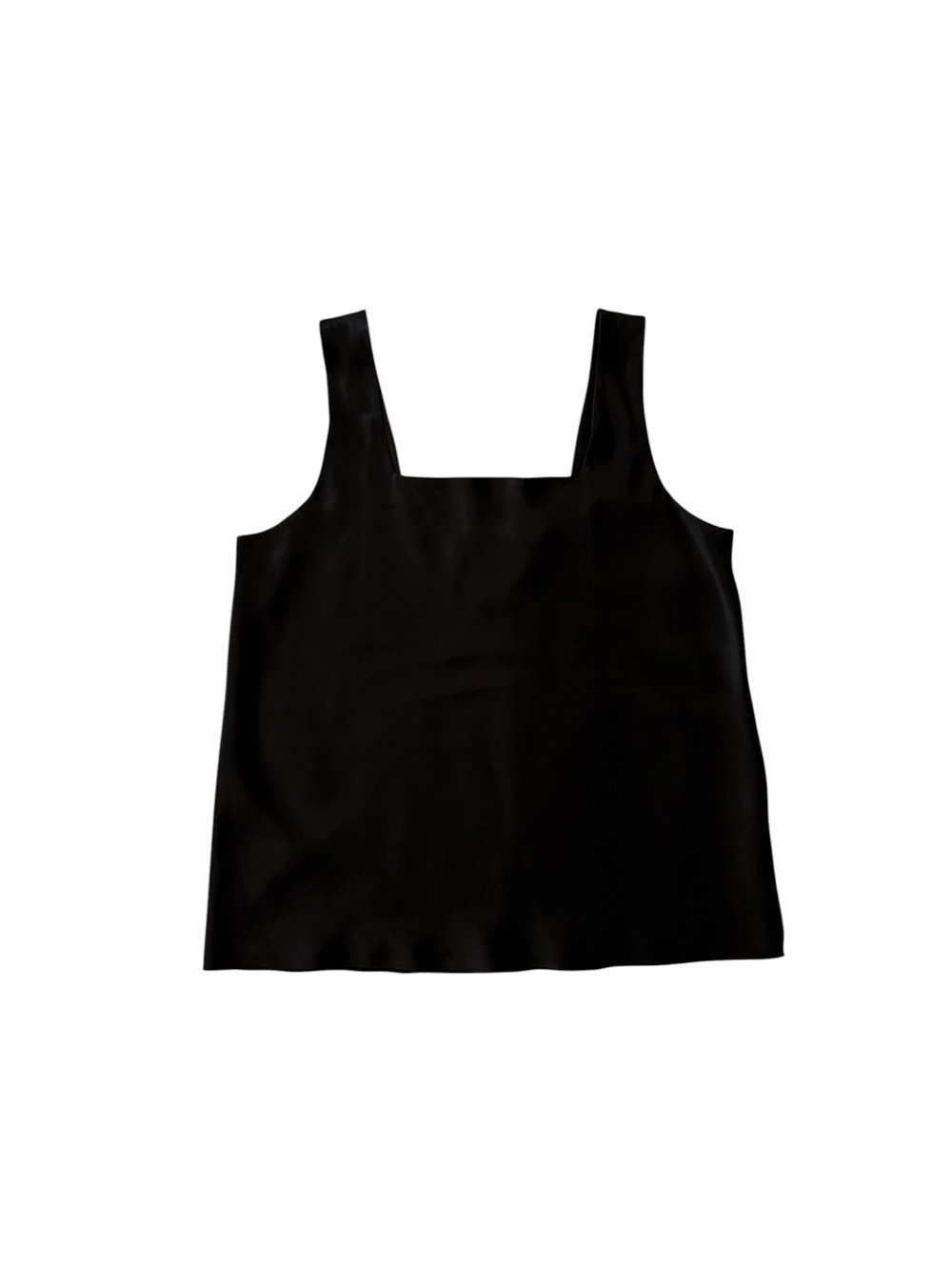 Vintage Nordstrom Black Silk Tank Top L